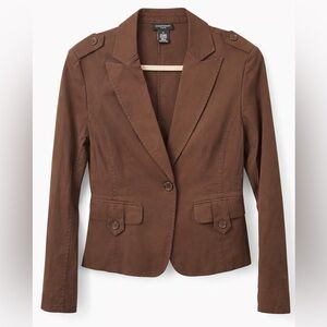 #59 Courtenay Brown Tailered Blazer Size 8